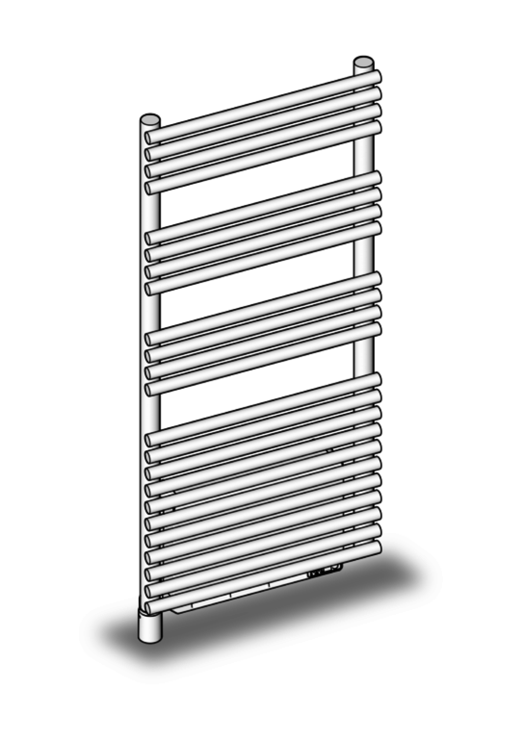 ZE Design-HK Forma Air, elektrisch LFE-090-050/IPS 990x126x496 Black Matt