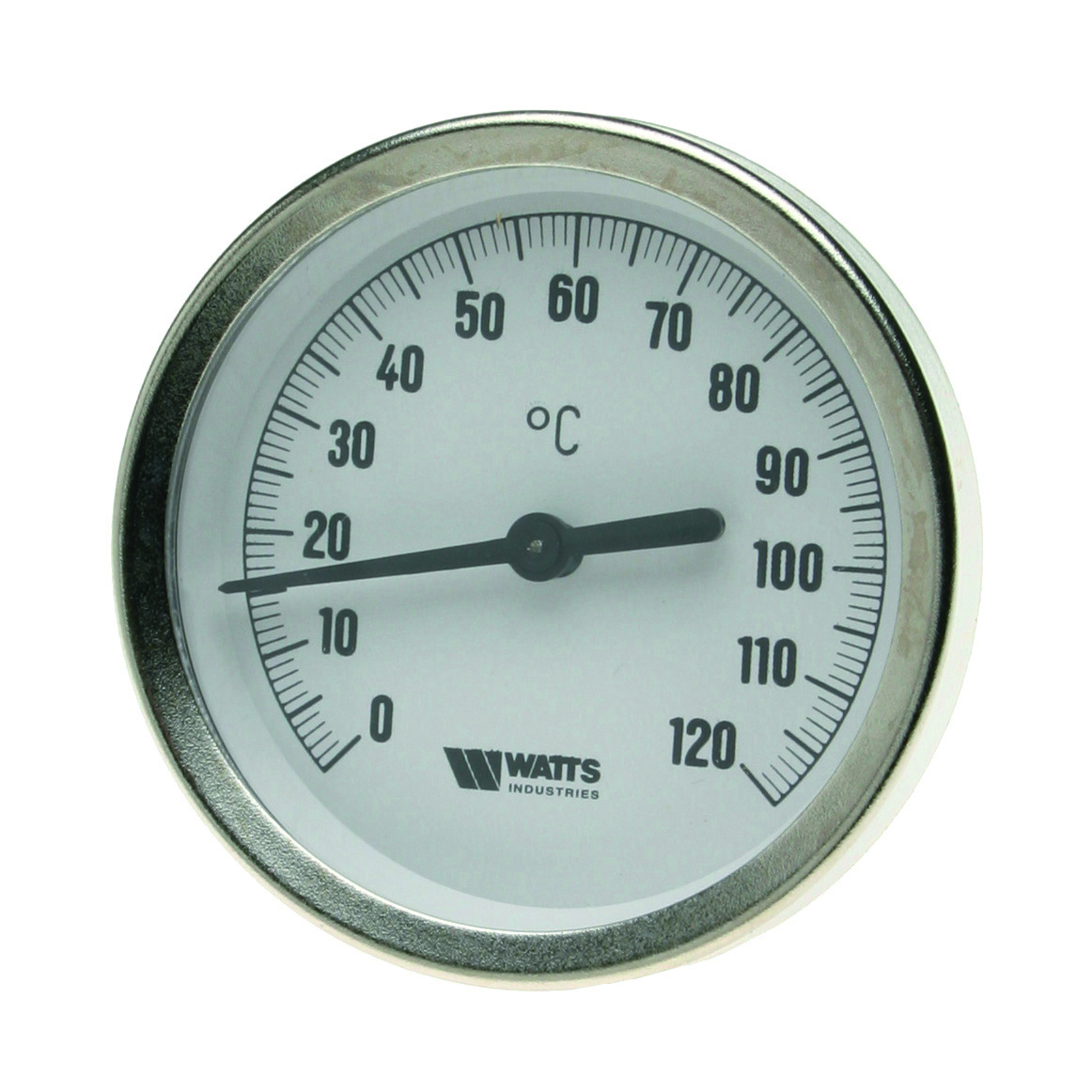 Watts Bimetall-Zeigerthermometer axial Dm 63mm, Tauchhülse 50mm, 10005800