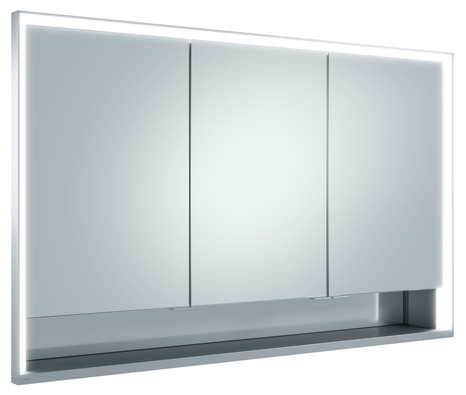 KEUCO SPS R. Lumos 14315, mit Ablagef., Einbau, silb-elox., 1200x735x165mm