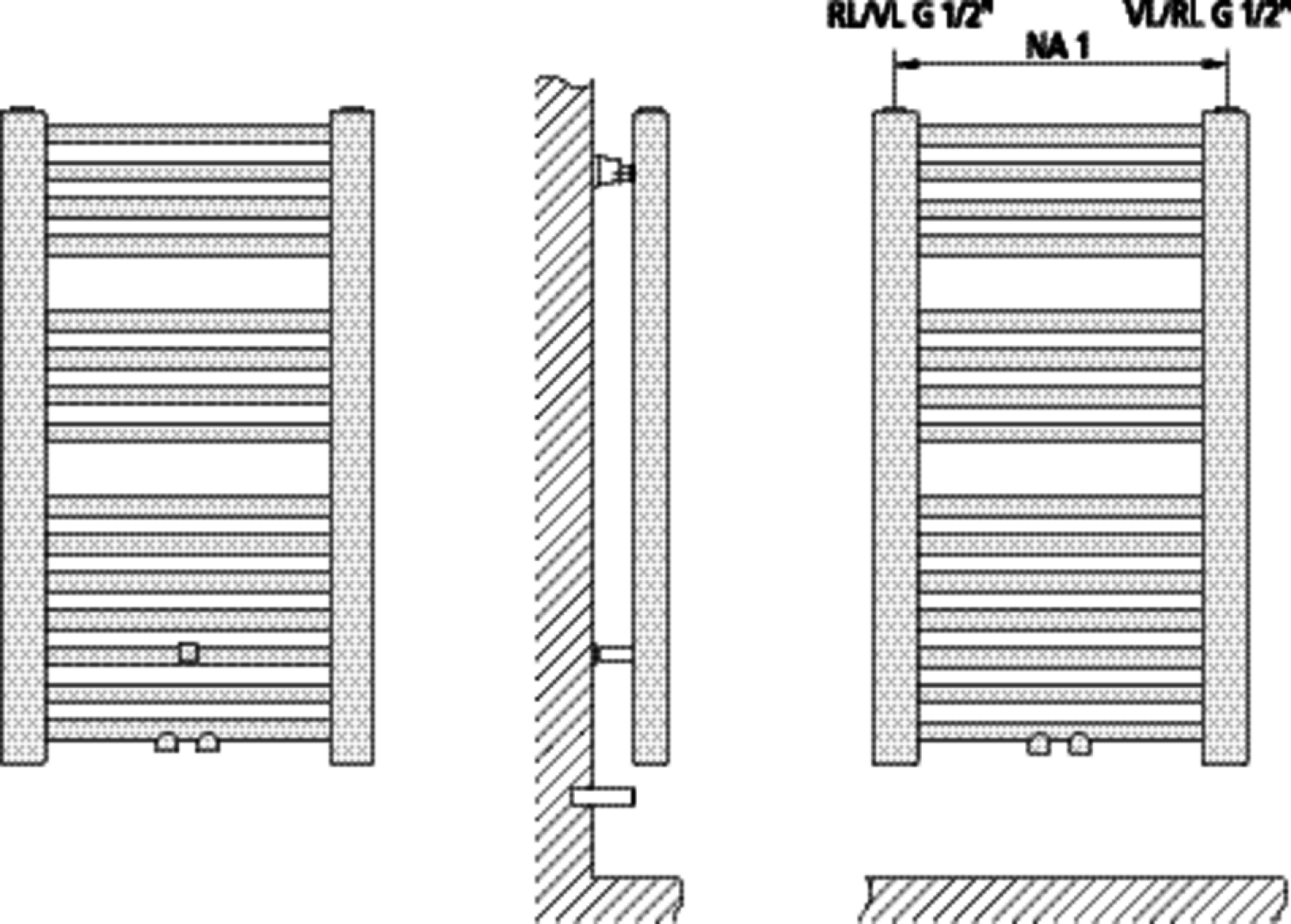 Kermi Basic-50 BH1770x35x899mm QN1433, pergamon