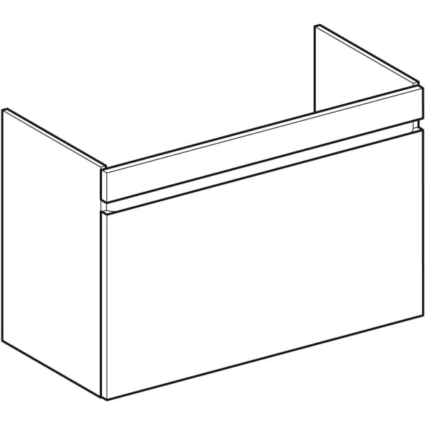 Geberit Renova Plan US f. WT, mit 1 Schublade u. Innenschubl., 92,8x60,6x44,6cm, lava