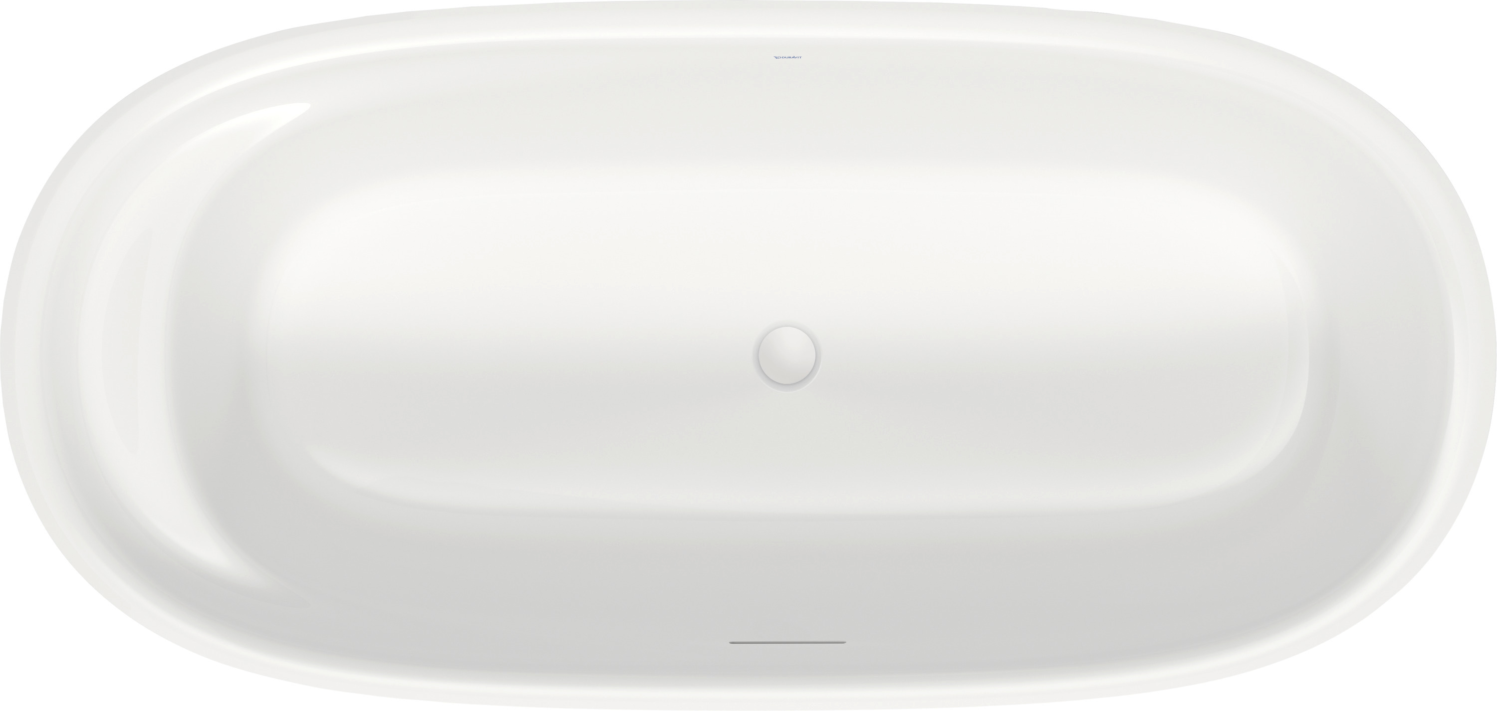 DU Cape Cod BW Oval 1855x885,Freist., Nahtl.Verkl.,inkl.FG/Ab-Ü.Gar.,Weiß Matt