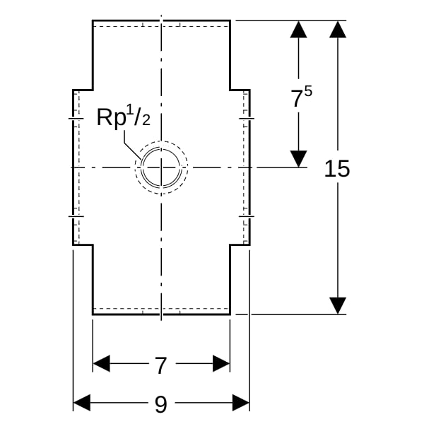 Geberit GIS Rohrhalter für Fixpunkt