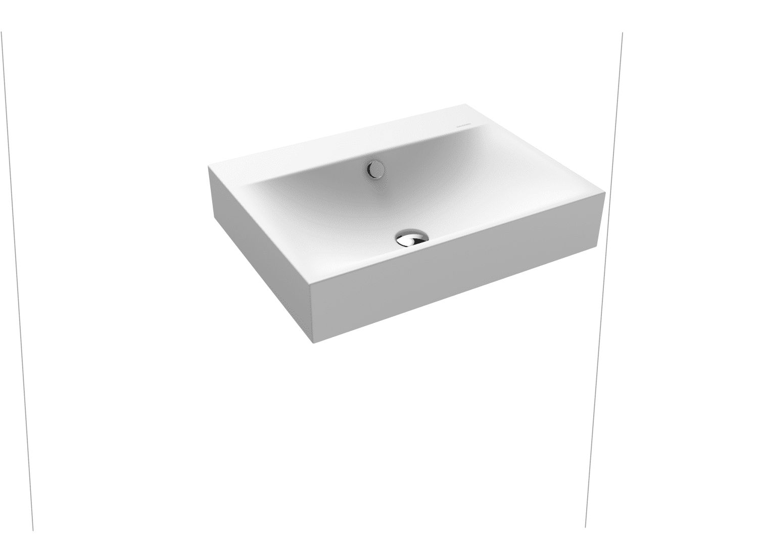 KA WB SILENIO WANDWASCHTISCH Mod.3044, 600x460mm,alpwm,PEFF,AD,mÜL,chr