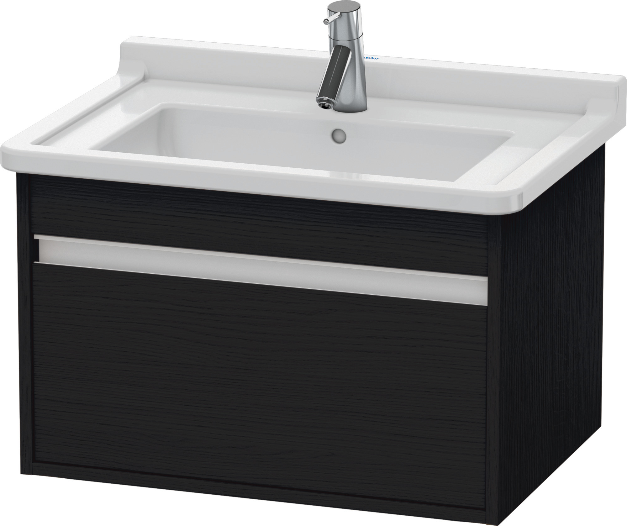 Duravit WTU wandhängend Ketho 455x650x410mm 1 Auszug, für 030470, Eiche Schwarz