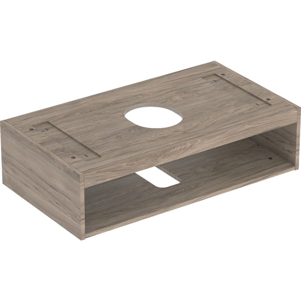 Geberit VariForm Korpus für US für AS-WT mit einer Schublade B=90cm, Nussbaum