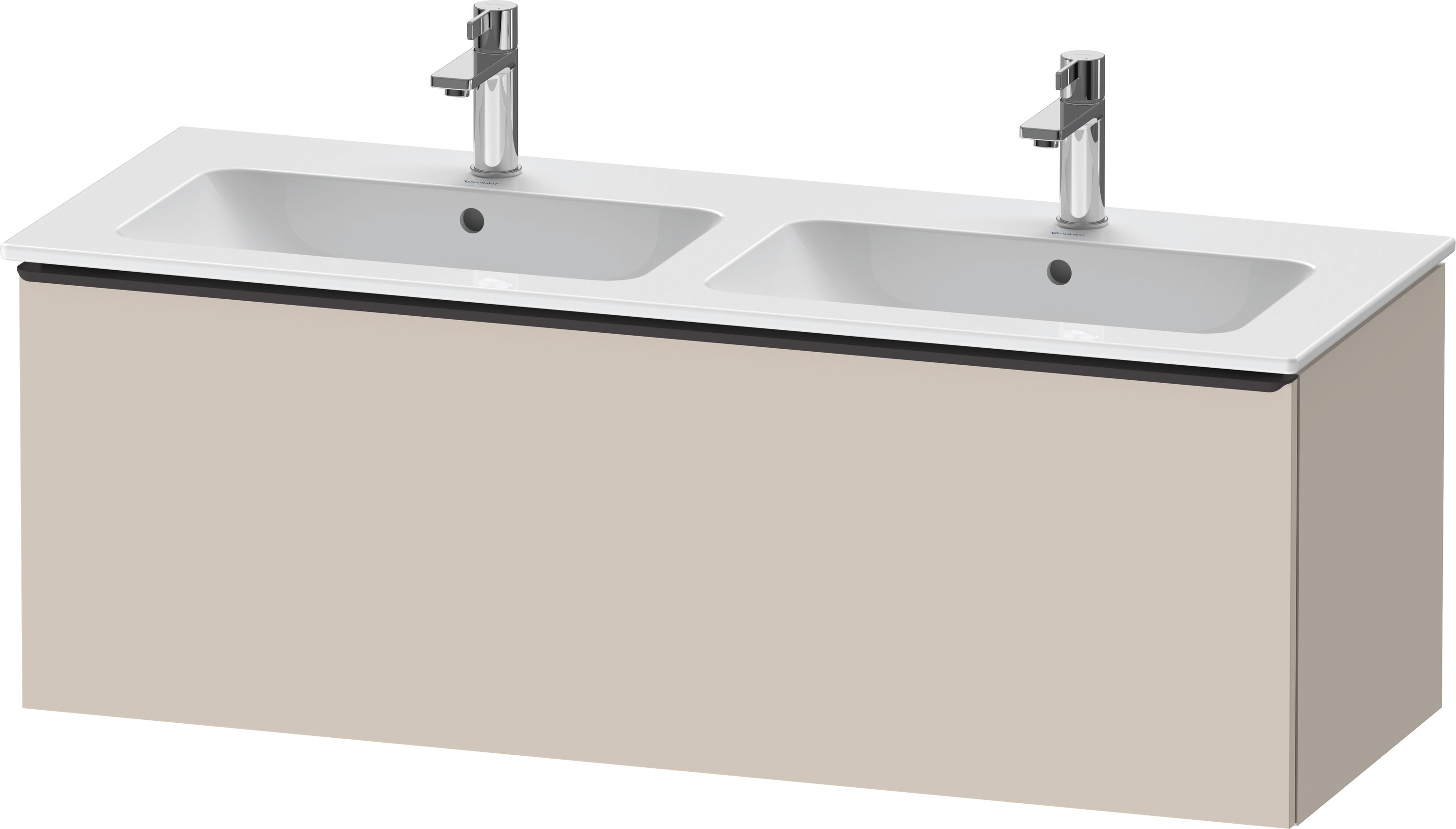 Duravit D-Neo WTU,Wdh,Ausz:1,Gr:Diamant Schw. 1280x462x440mm,Taupe Matt, Dekor