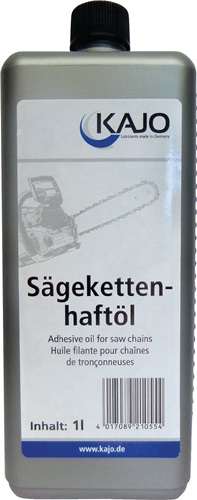 Sägekettenhaftöl 100-130 mm²/s (bei 40GradC) 1l Flasche KAJO Sägekettenhaftöl 100-130 mm²/s (bei 40GradC) 1l Flasche KAJO