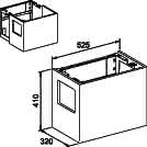 KE WT-Unterbau Edition 300 30562, m.Frontauszug/Handtucheinw.,anthrazit