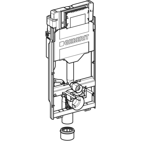 Geberit GIS Element f. WWC, 114 cm, mit Sigma UP-SPK 12cm u. Power & Connect Box