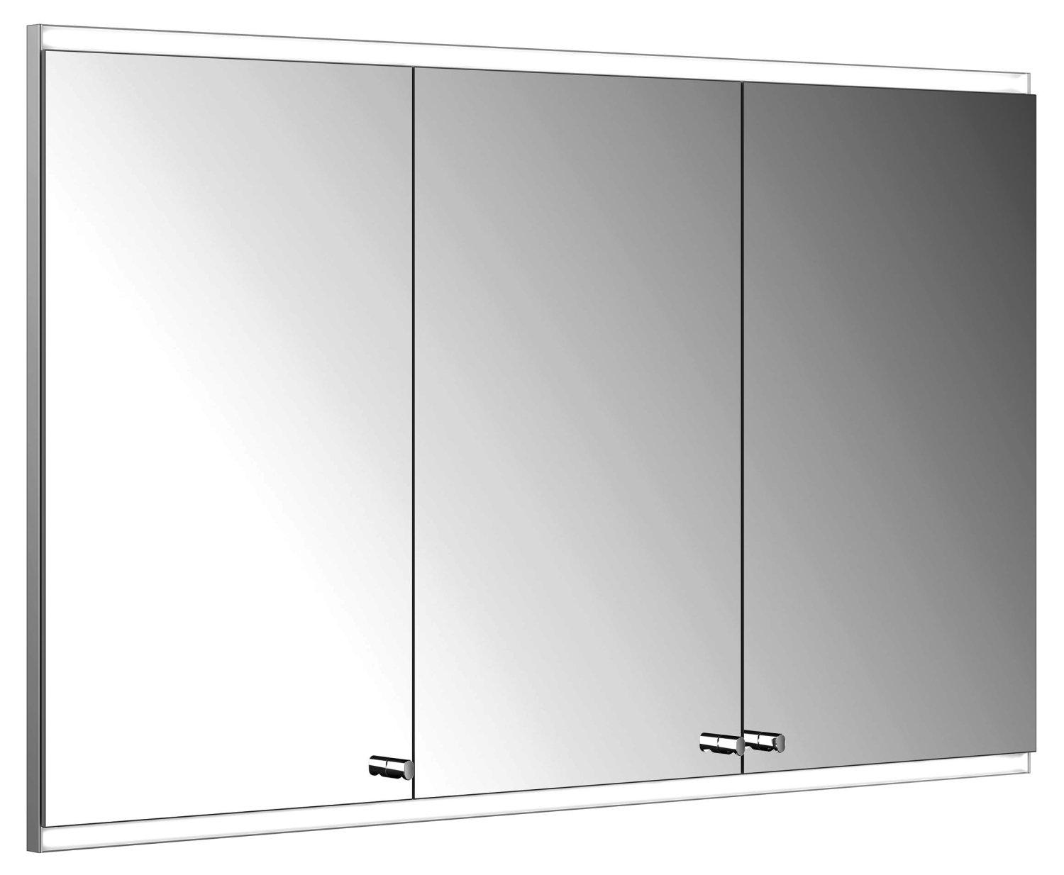 ACTIS-Spiegelschrank Alu m LED-Beleucht. 1200x700x120mm 3-türig Wandeinbau ACTIS-Spiegelschrank Alu m LED-Beleucht. 1200x700x120mm 3-türig Wandeinbau