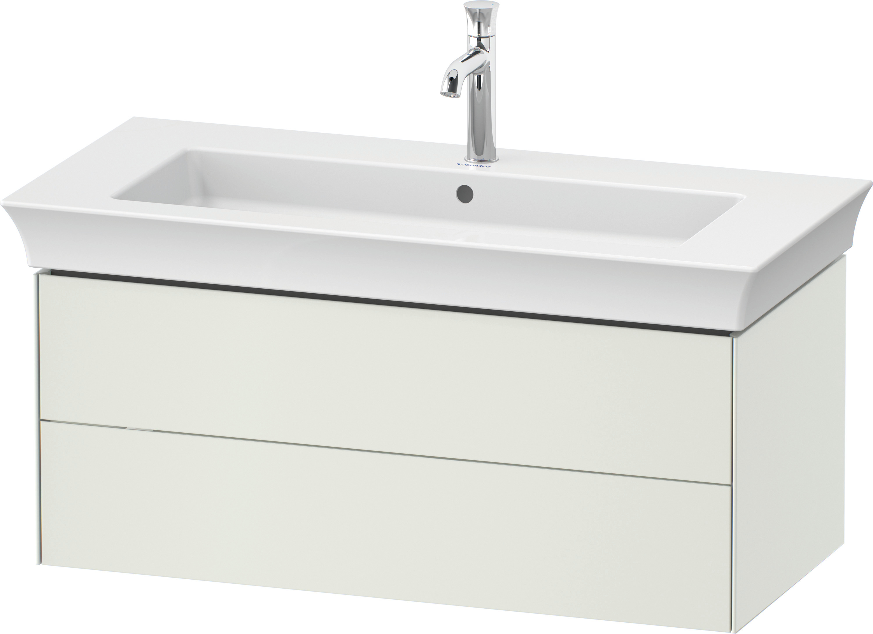 Duravit WTU White Tulip wandh., 2 SchKa 410x984x458mm, Weiß Seidenmatt