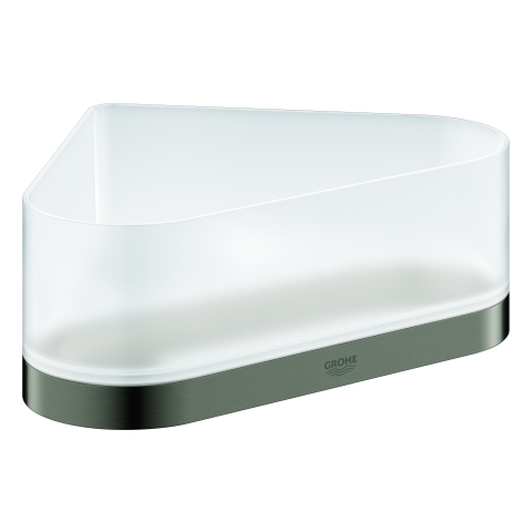 GROHE Eck-Duschablage Selection 41038 mit Halterung hard graphite geb.