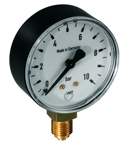 KEMPER Manometer senkrechter Anschluss G 1/4, für Basis-Modul