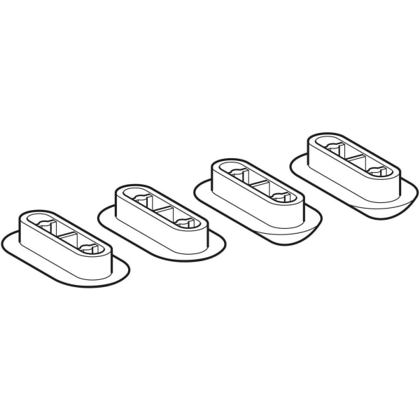 Geberit Set Puffer für WC-Sitz Service Kit, +/- 2mm, je 2 St.