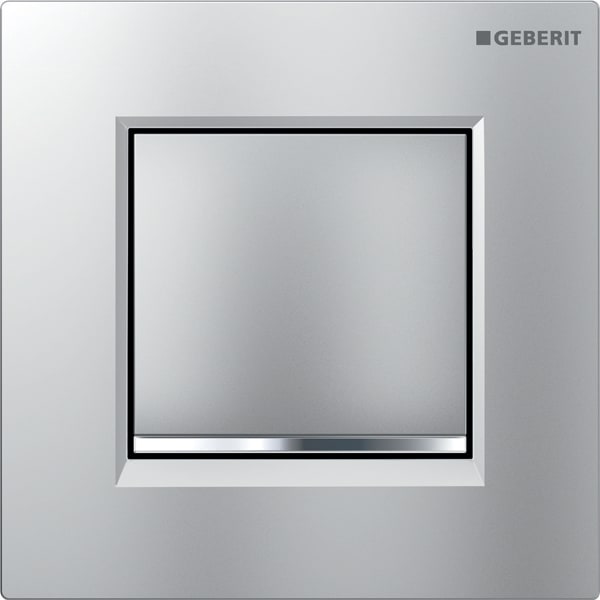 Geberit Typ 20 BetPl., eckig, für UR-Strg. pneum. Sp-Ausl., chrma, Etc/chrg