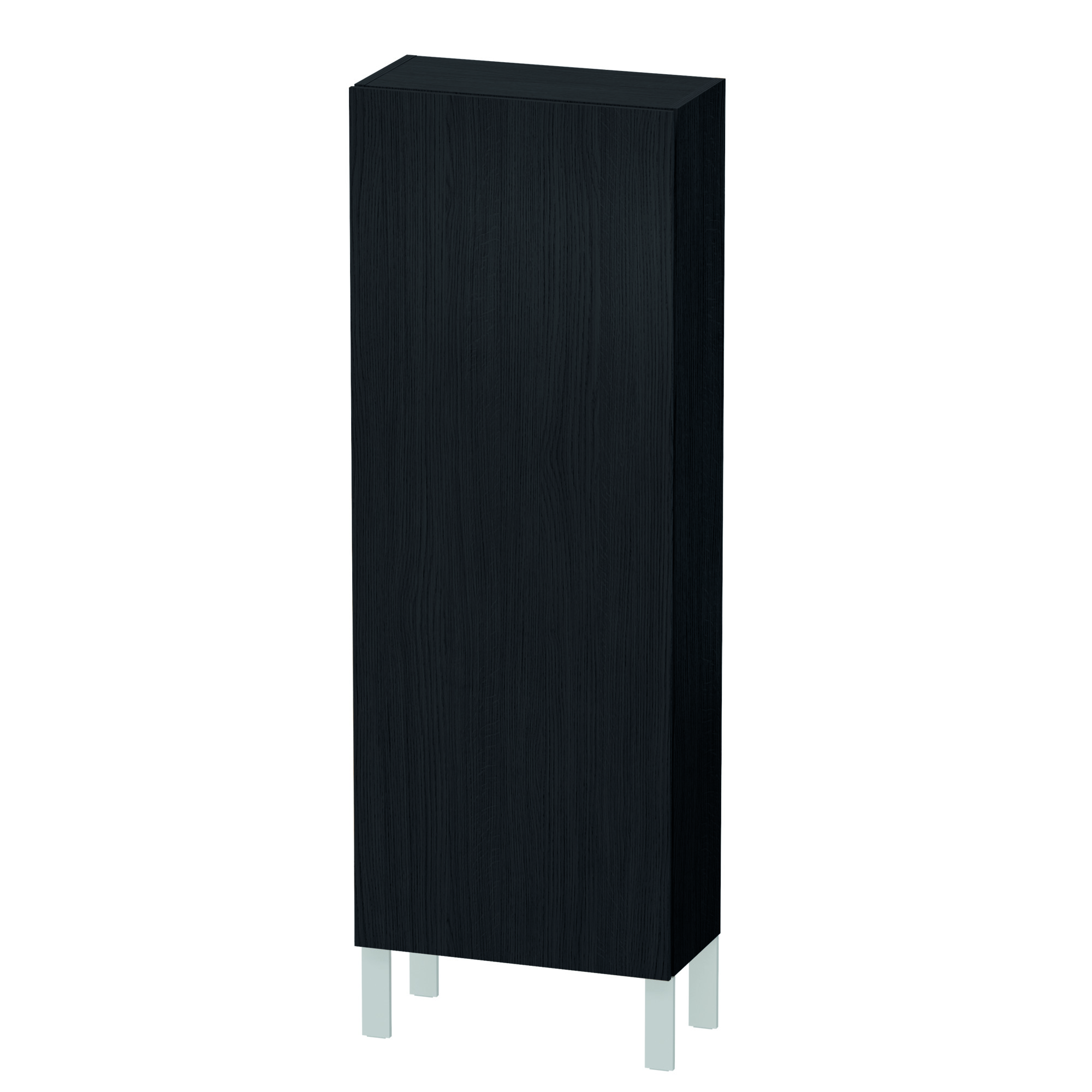 Duravit Halbhochschrank L-Cube 243x500x1320mm 1 Tür, TA re., Eiche Schwarz