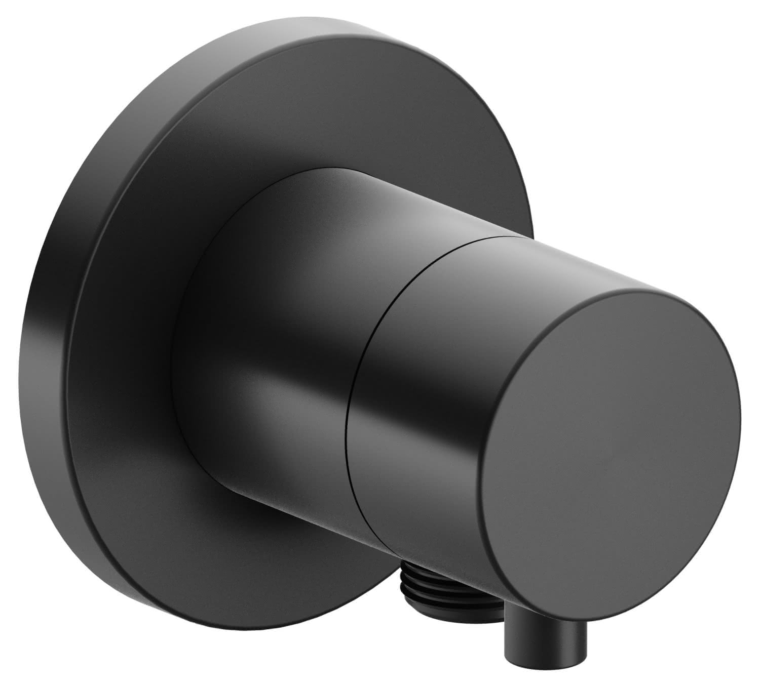 KEUCO 2-Wege Umstellv. IXMO Comfort 59556, Schlauchanschl.,rund,Schwarzchr.geb.