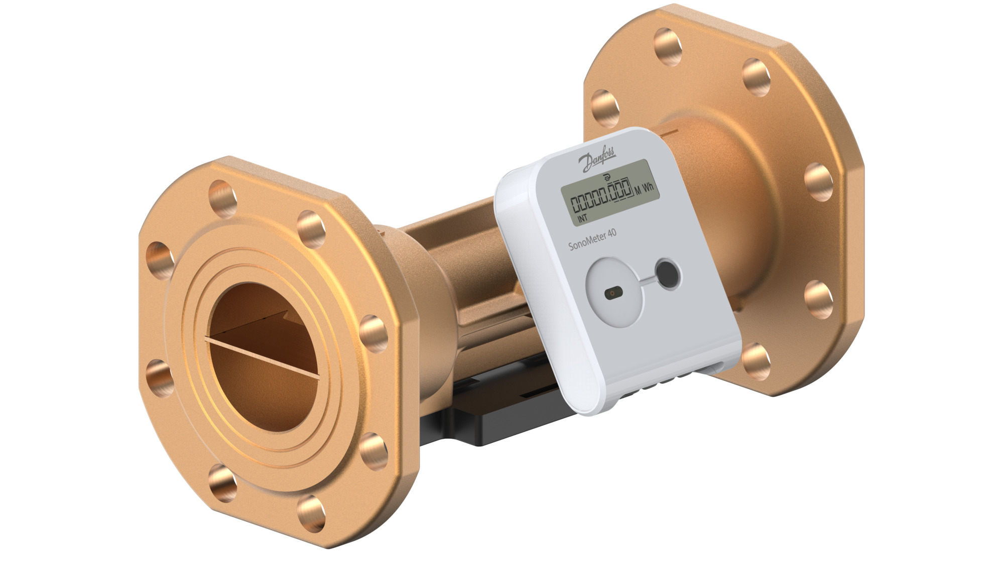 Danfoss Wärmezähler SonoMeter 40 QP25 DN65 RL PN25 Batt OMS Pu IP65 MWh