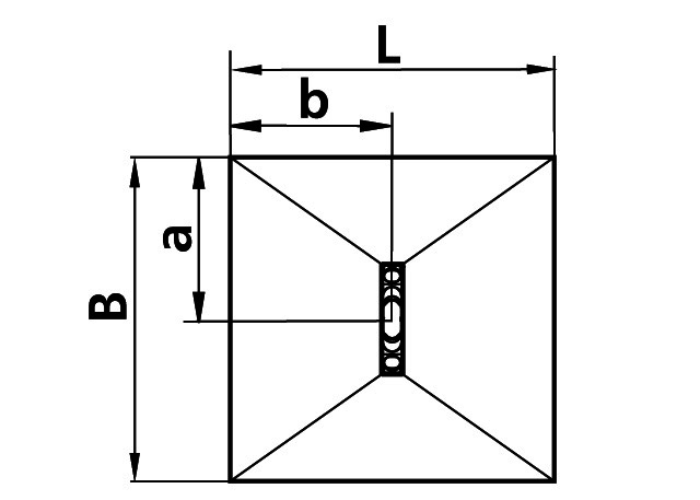 KR Kermi Board Line EUA 090090 L 900 x B 900 x H 140 mm