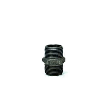 gebofittings Temperguss Gewindefittings 280 - Doppelnippel 1", schwarz gebofittings Temperguss Gewindefittings 280 - Doppelnippel 1", schwarz