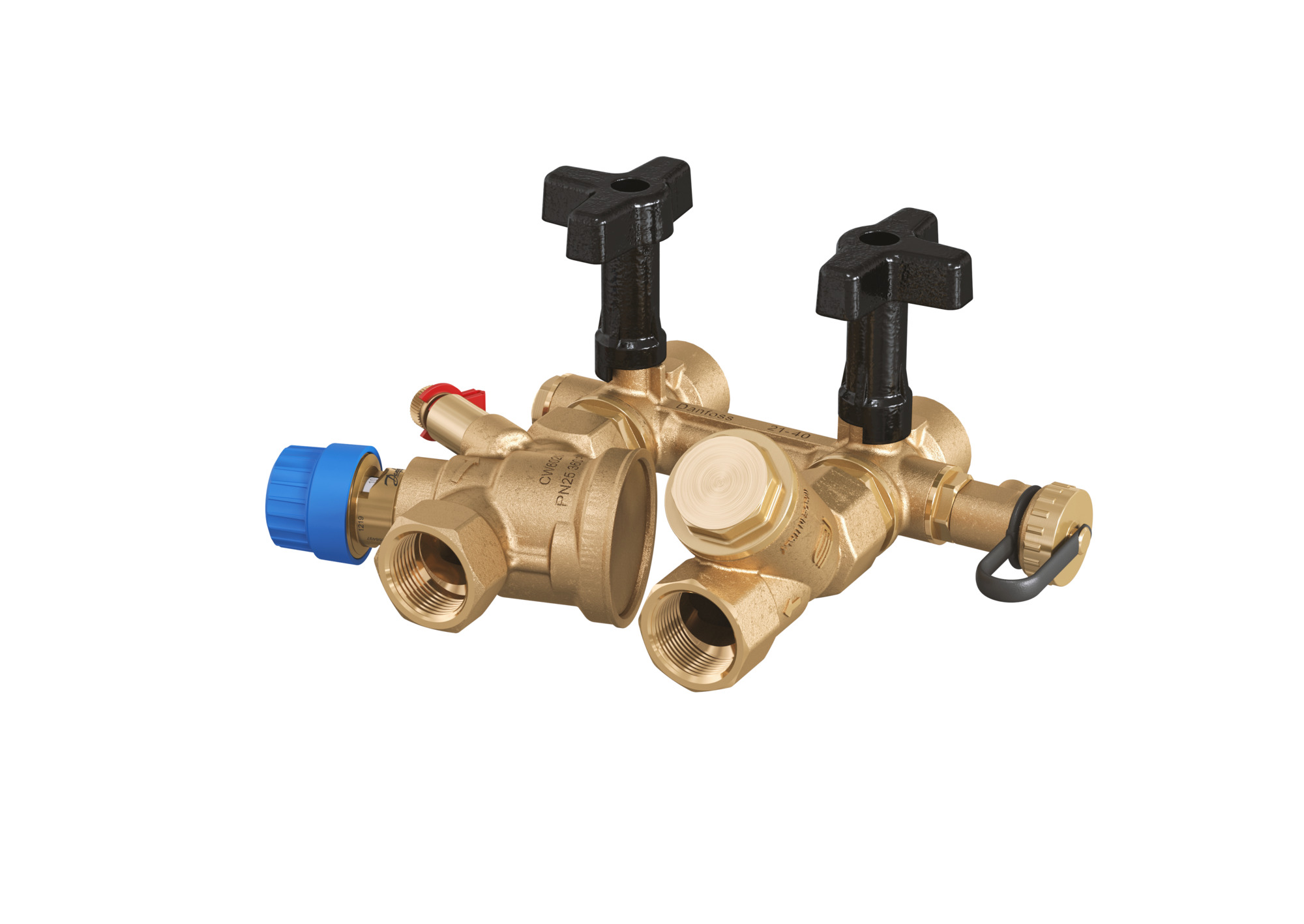 Danfoss AB-QM 4.0 Flexo 80 L DN20 Anschl.-Set DN20, 110-1100l/h, Li.