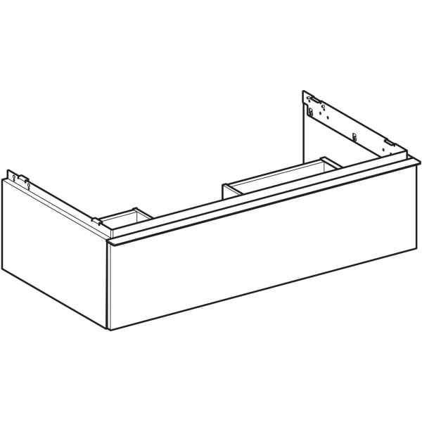 Geberit iCon Unterschrank für WT, 1 Schubl. 88,8x24,7x47,6cm Eiche/Gr. Lava