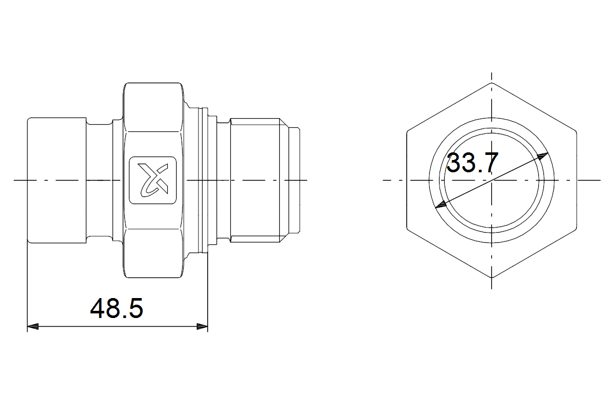 GRUNDFOS Zubehör für Kreiselpumpen Anschluß CM1-CM3 PJE Rp1in