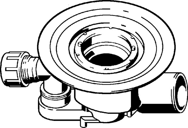 Viega Badablauf Advantix 4921.66 40x70 mm (DN70) Kunststoff grau