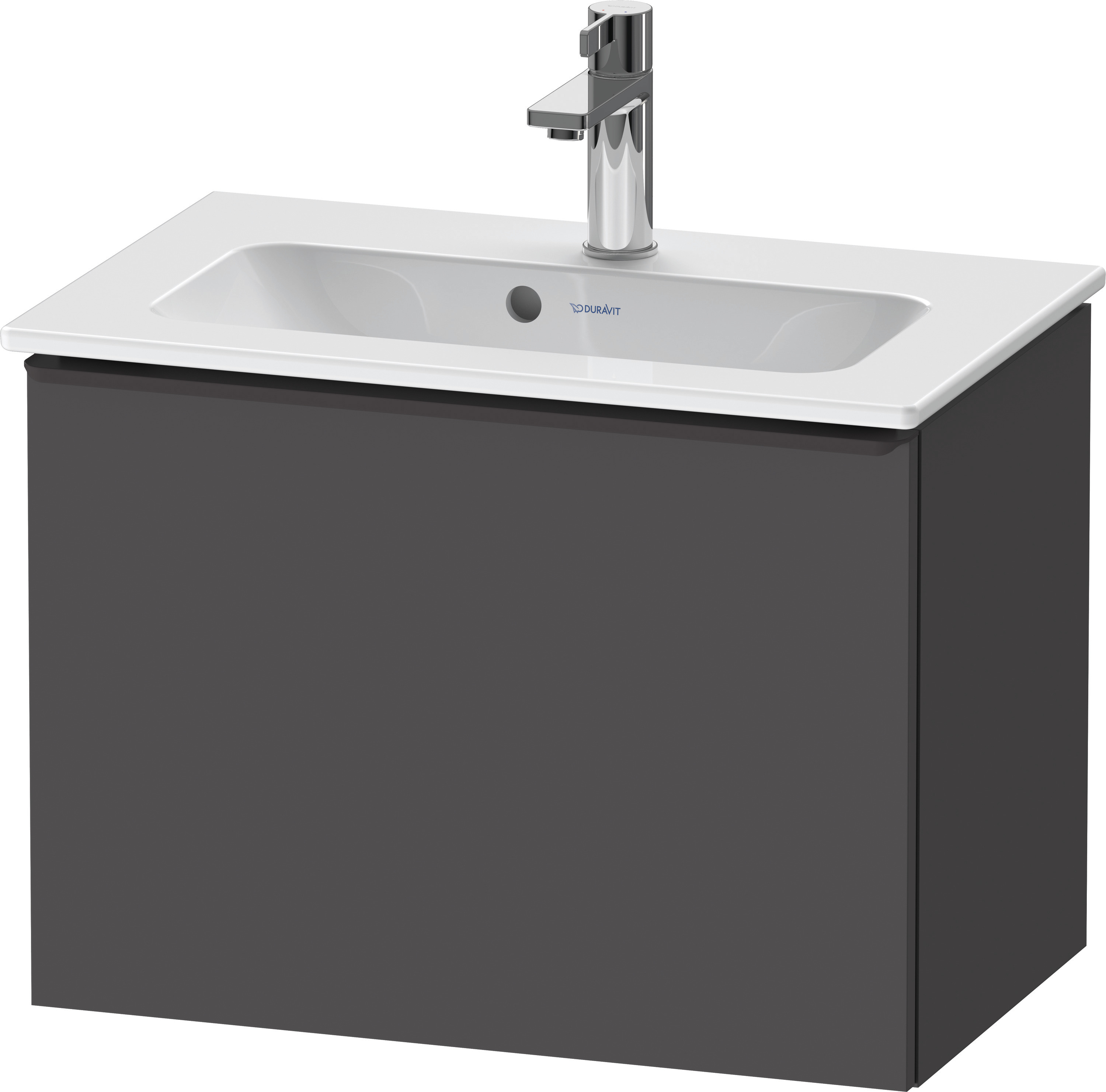 Duravit D-Neo WTU,Wdh,Ausz:1,Gr:Diamant Schw. 610x372x440mm,Graphit Matt, Dekor