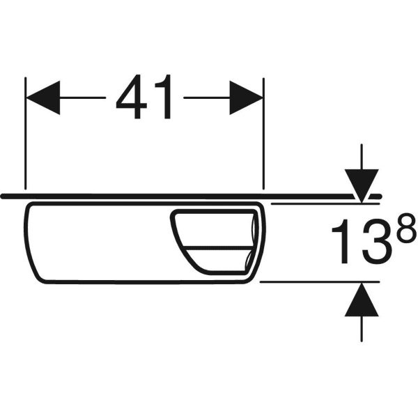 Geberit AP140 AP-Spülkasten 2-Mengen-Sp halbh. WA hinten Mitte, bahamabeige