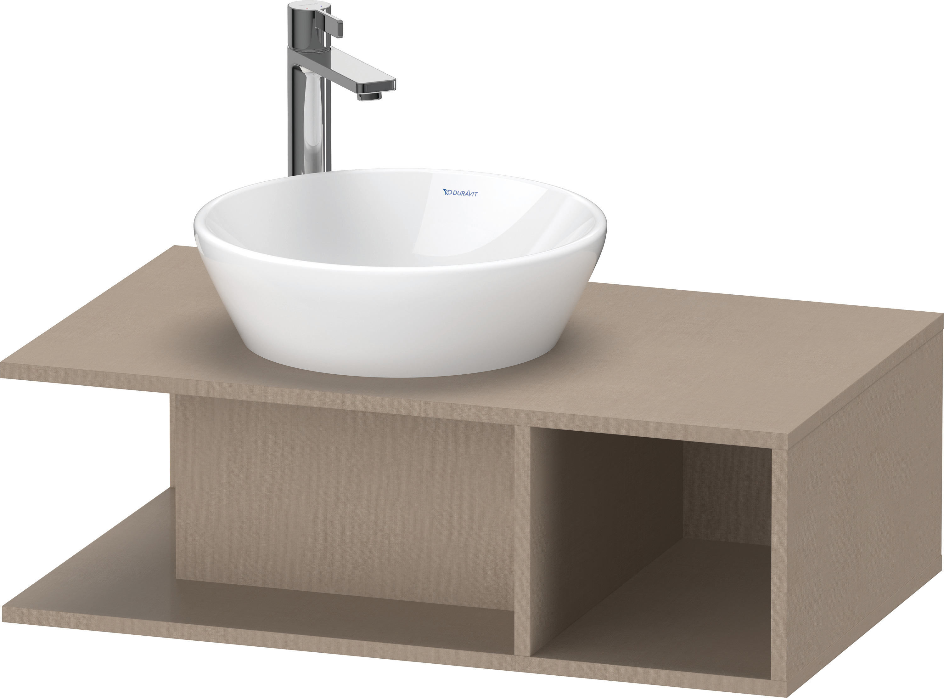 Duravit D-Neo WTU wandh.,1 offenes Fach r., 260x800x480mm, Leinen