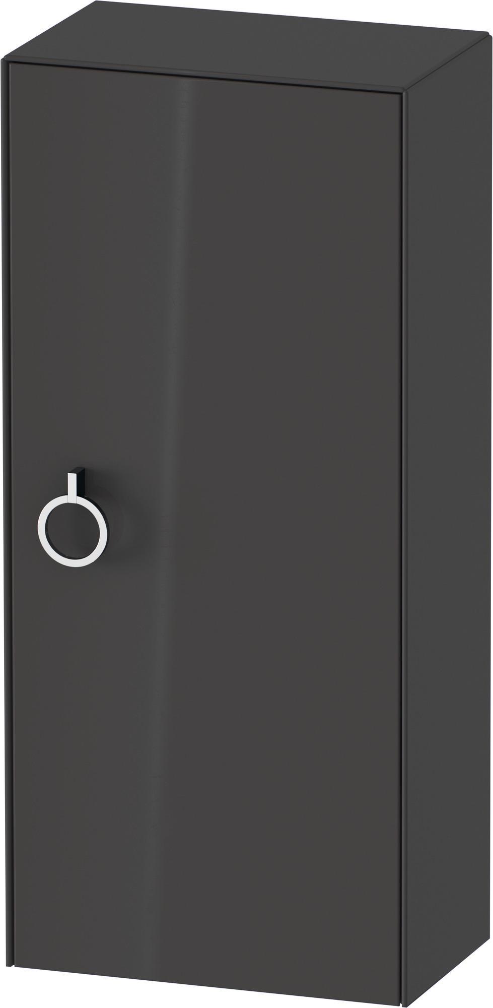 Duravit Halbhochschrank White Tulip,m.Griff TA r.,880x400x240,Graphit Hochglanz