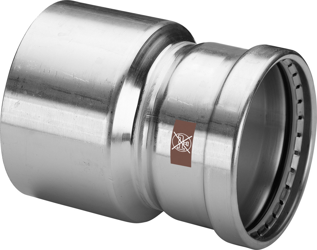 Viega Reduzierstück mit SC Temponox XL 1715.1XL in108,0x88,9mmStahlnichtrostend
