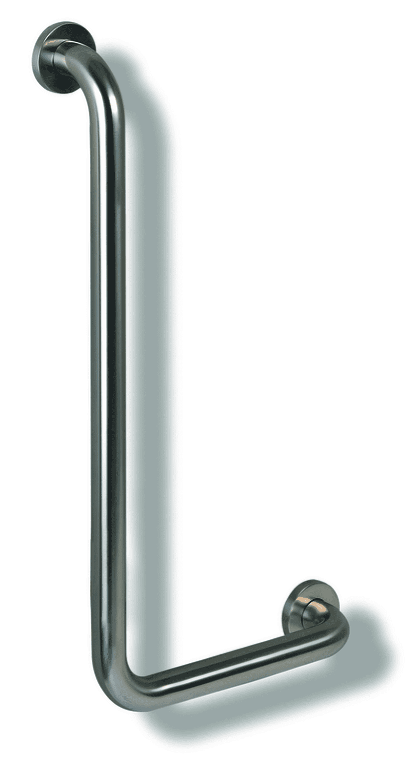 HEWI Winkelgriff Ser 805, Edelstahl, d:33mm, AM:600mm W:300mm re