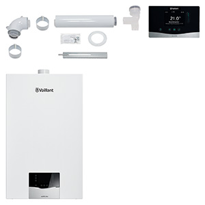 Vaillant Paket 1.126 Mehrfachbel. 4er VCW 20/26CS/1-5,VRT380/2,inkl.Abgasleit.