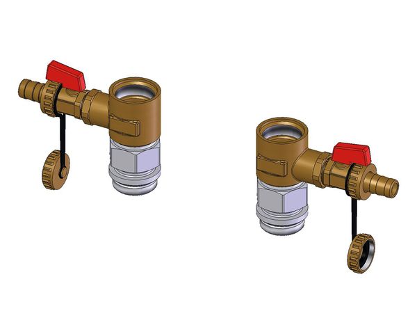Flamco Anschluss-Set zum Spülen und Befüllen der Heizungsanlage