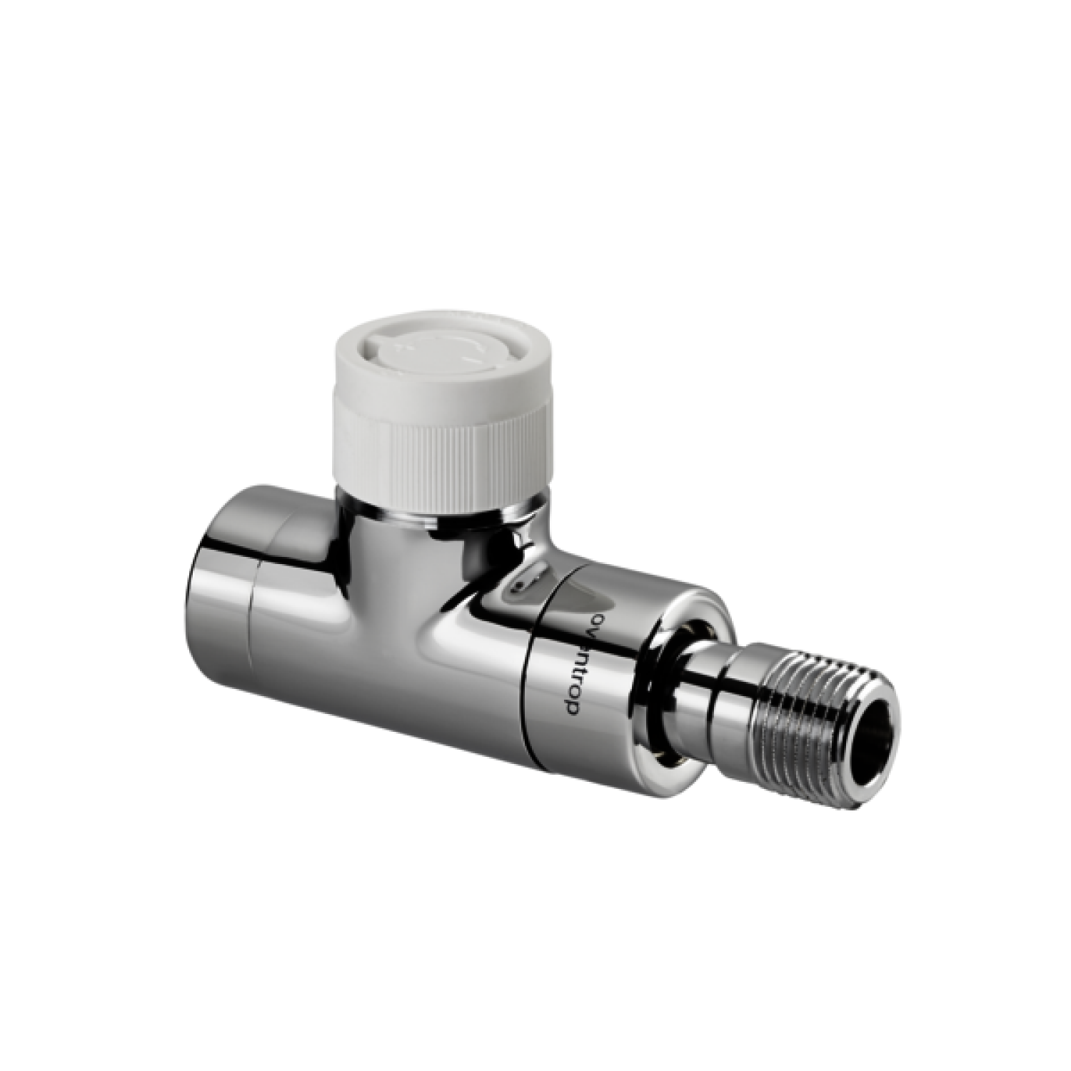 OVENTROP-Thermostatventil "E" DN15, 1/2", PN10, Durchgang, anthrazit