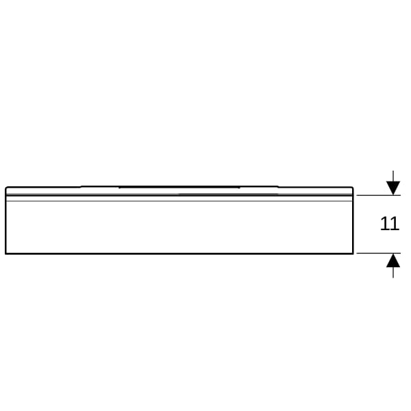 Geberit Wandablage 67,5x5,5x13cm sandgrau matt