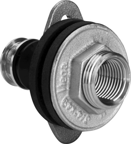 Viega Wanddurchführung mit SC Raxofix 5332.31 in 16mmxRp1/2xG3/4x30mm Sibr