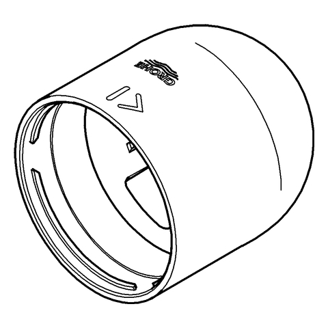 GROHE Kappe 46655 edelstahl