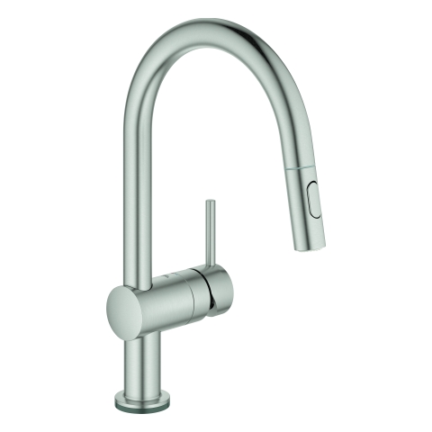 GROHE Elektron.-EH-SPT-Batt. Minta Touch 31358_2 C-Ausl. azb. Spülbr. supersteel