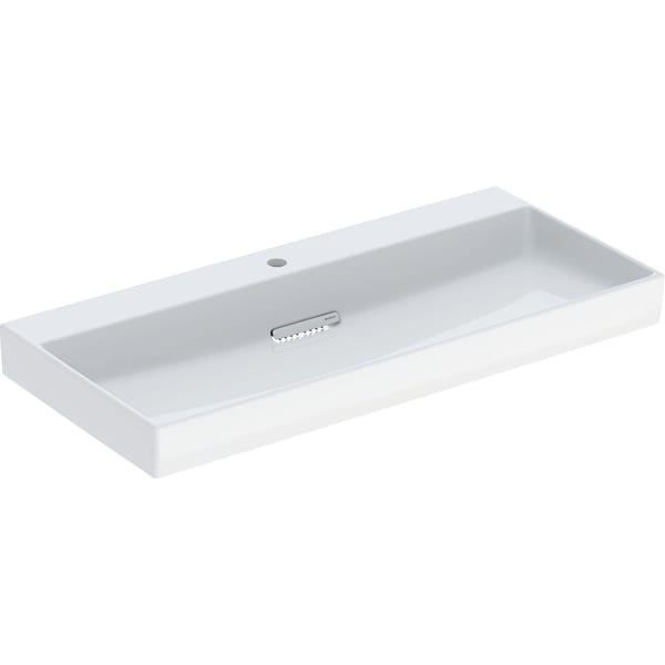 Geberit ONE Waschtisch 105x48cm, CleanDrain m. Hl., o. Ül., weiß, KeraTect/weiß glzd