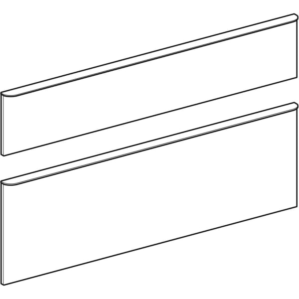 Geberit Set Schubladenfronten f. Smyle US, für DWT, eckig, B:120cm, Nussbaum