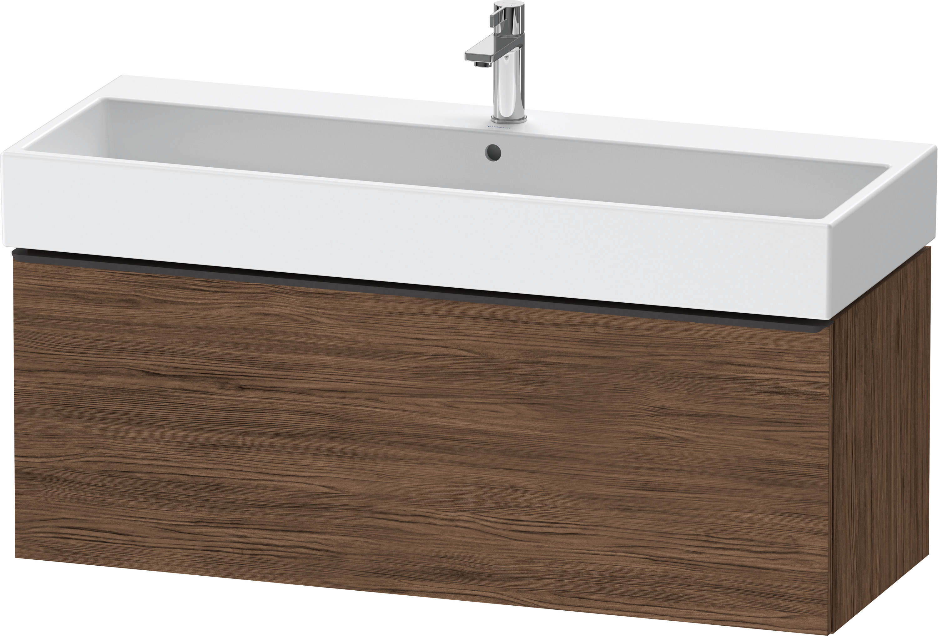 Duravit D-Neo WTU,Wdh,Ausz:1,Gr:Diamant Schw. 1184x442x440mm,Nussbaum Dunkel Matt,Dek