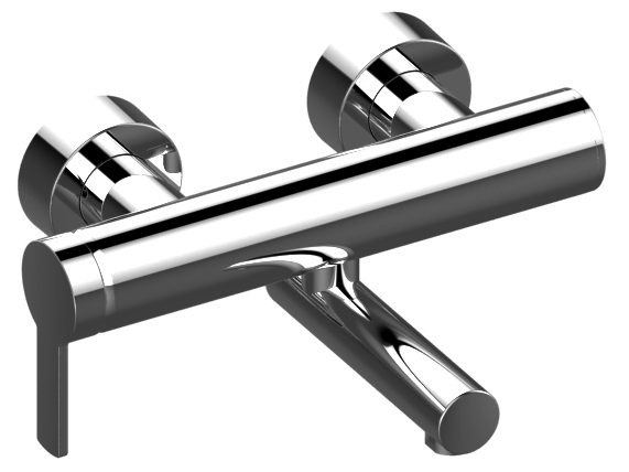KEUCO EHM-WT-Mischer 53921, Aluminium-finish, Ausladung 250 mm