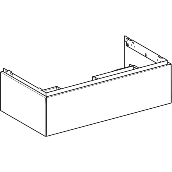 Geberit ONE Unterschrank für WT/-Platte 1 Schubl., 88,8x26,6x47cm, lava matt