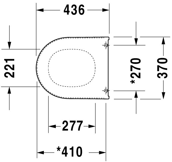DU WC-Sitz ohne SoftClose Scharniere edelstahl, weiß