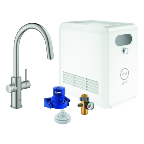 GROHE Starterkit GROHE Blue Professional 31325_2 C-Ausl. azb. BT/WIFI supersteel GROHE Starterkit GROHE Blue Professional 31325_2 C-Ausl. azb. BT/WIFI supersteel