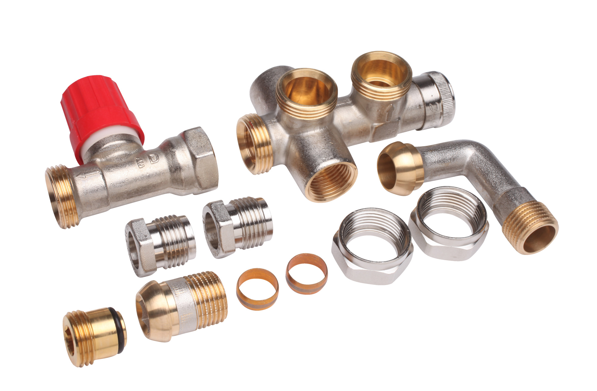 Danfoss Steigrohrventil f. 2-Rohranlagen Set RA-KW, HK:R1/2, Anl,:G 3/4 AG